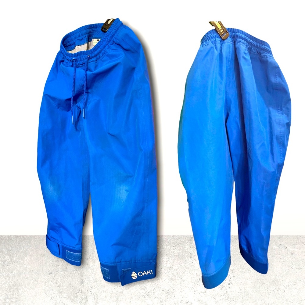 6/7 $35 OAKI Trail/Rain Pants in Cobalt Blue GUC